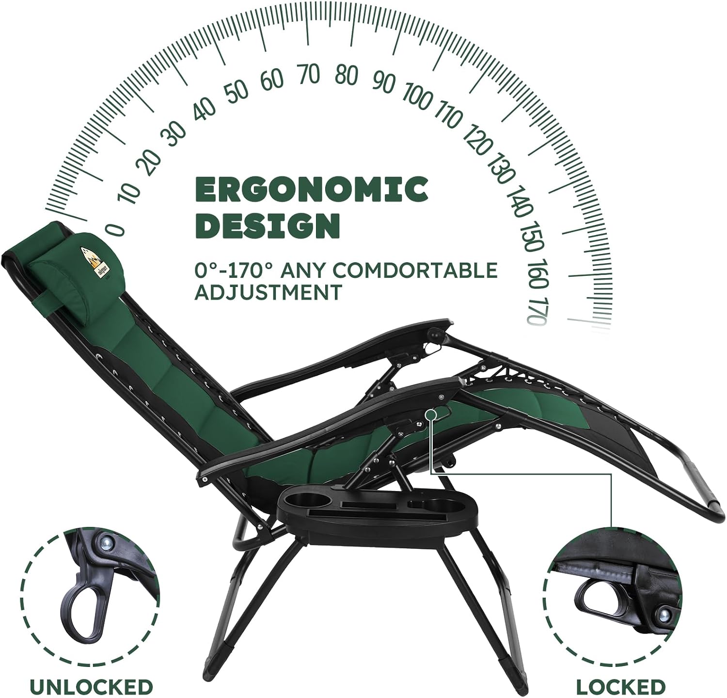 Colegence 2 Zero Gravity Lounge Chairs