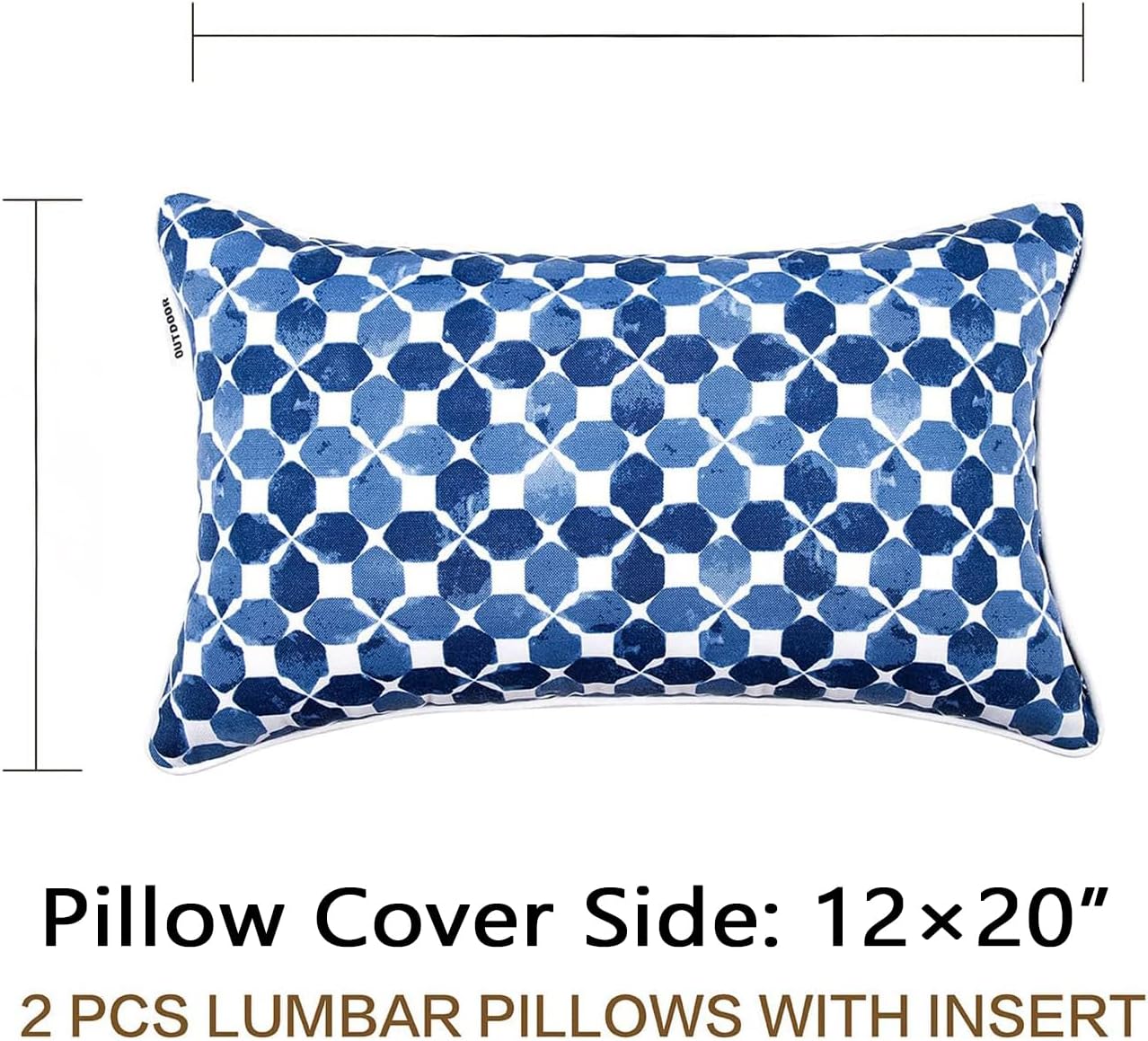 Bird 12x20 Waterproof Lumbar Pillows