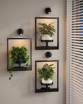 Bamworld 3 Pack Wall Planters With Lights