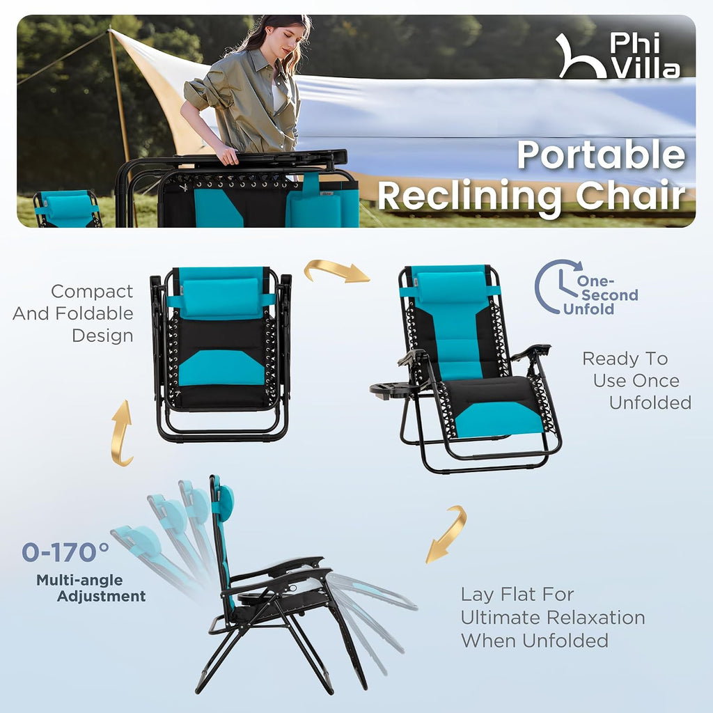 PHI VILLA 2 Zero Gravity Chairs