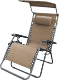 Jeco Tan Oversized Zero Gravity Chair