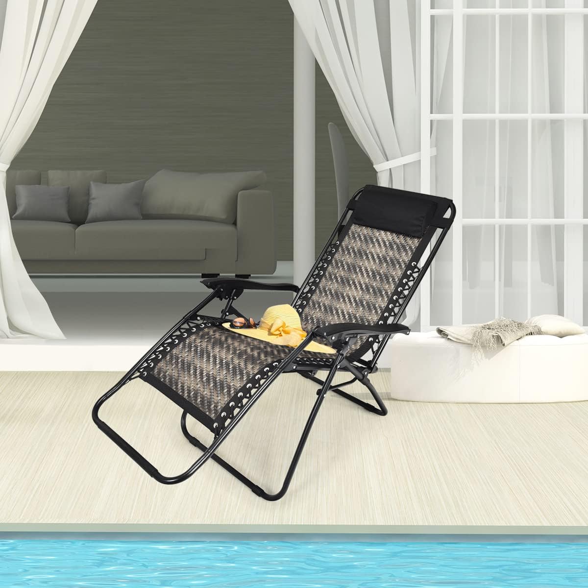 Rattan Zero Gravity Lounge Chair