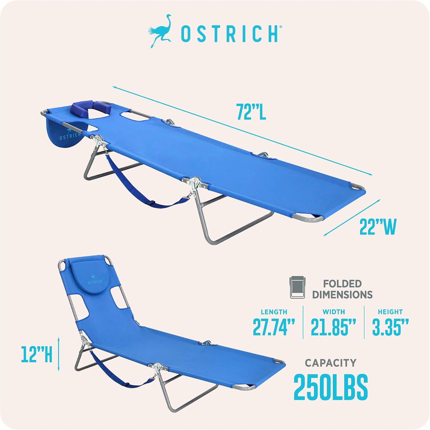 Ostrich Original Chaise Lounge
