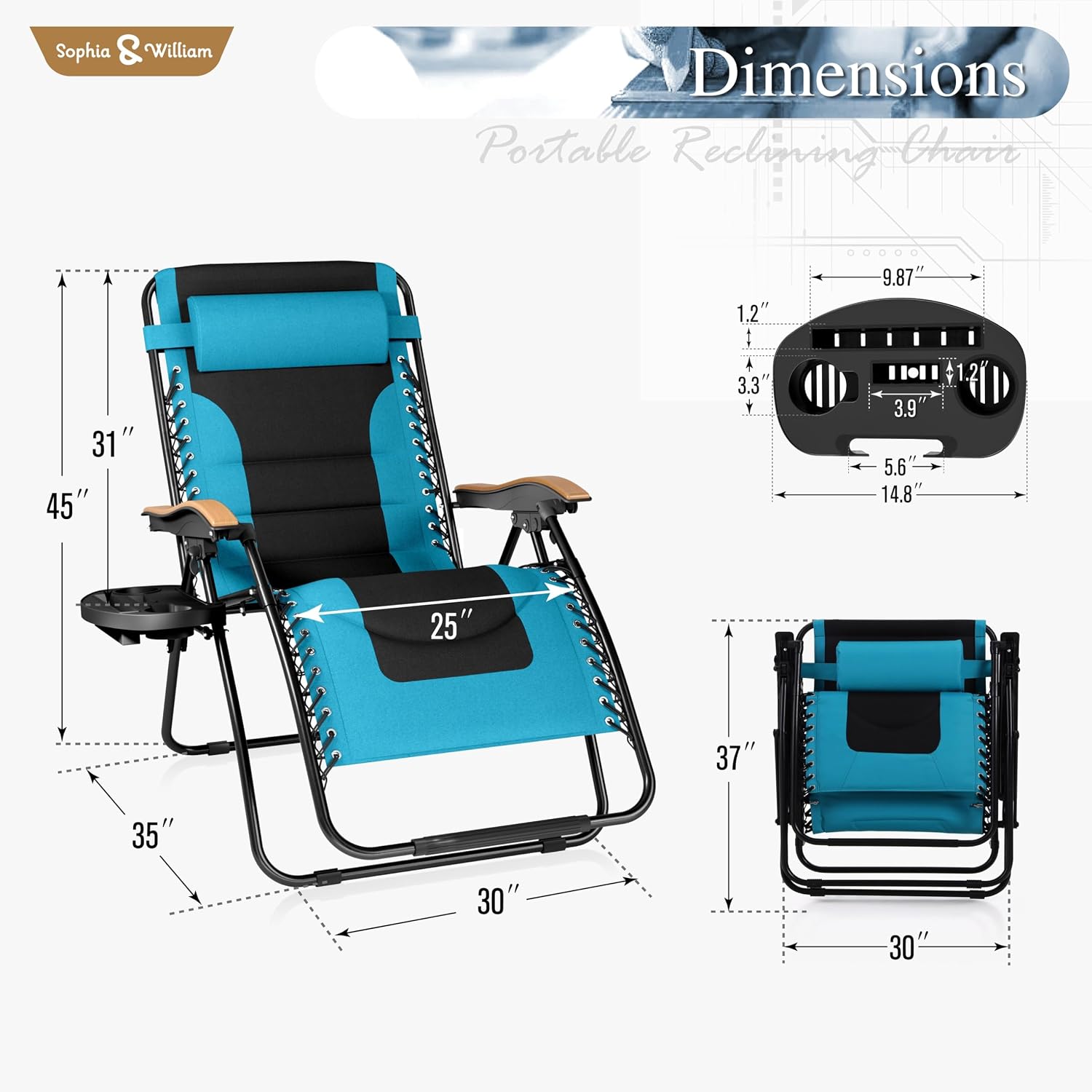 Sophia & William XXL Zero Gravity Chair