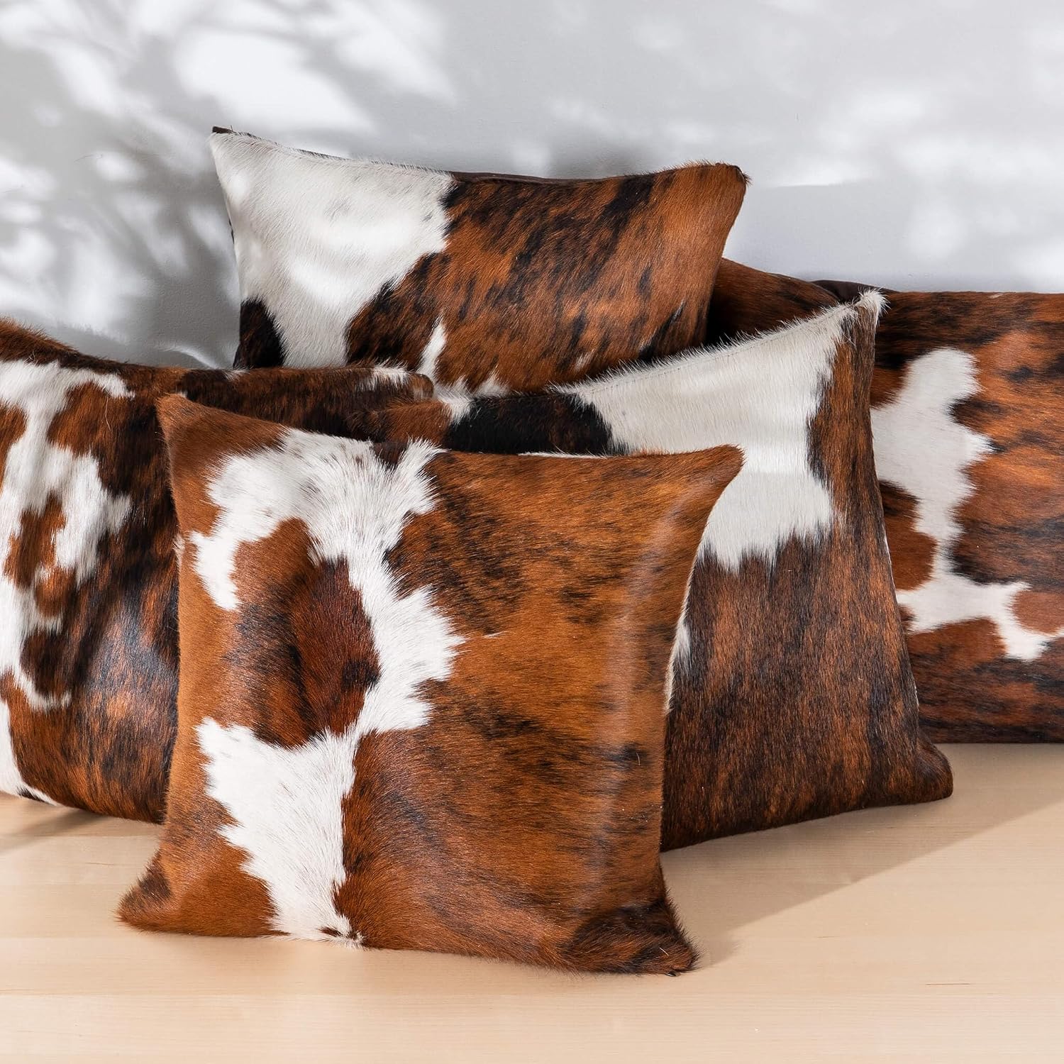ecowhides Tricolor 15”x15” Cowhide Pillow Cover