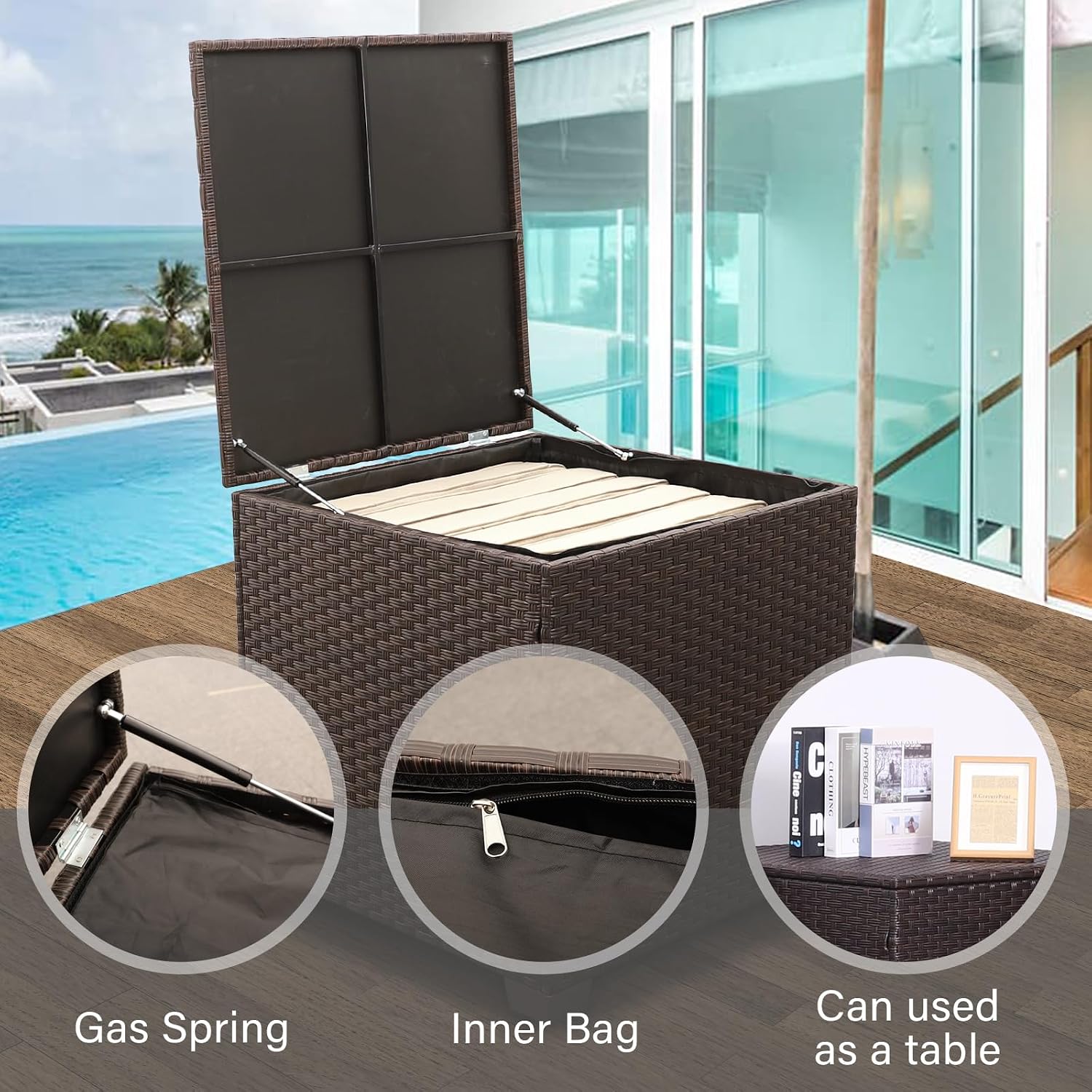 Valita 4-Piece Wicker Patio Sofa Set
