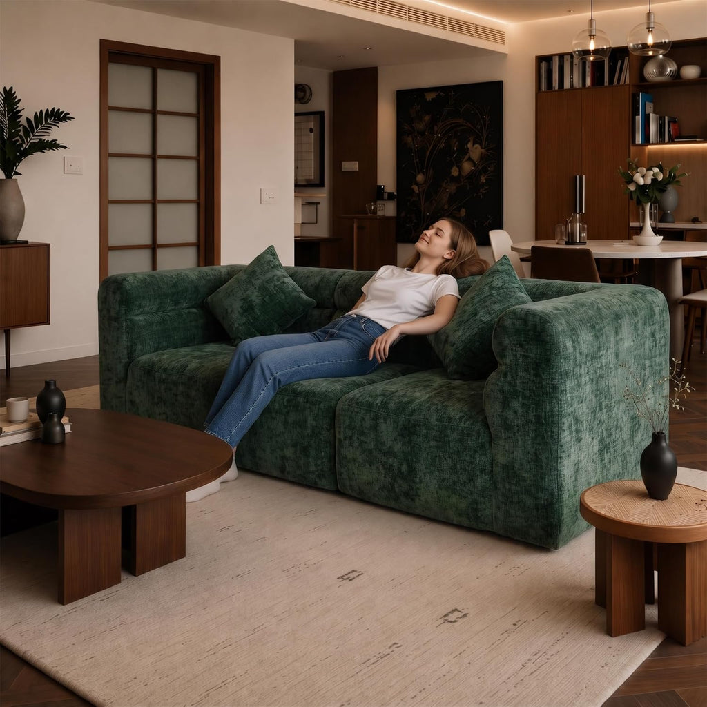 89.76" L Shaped Cloud Modular Sofa