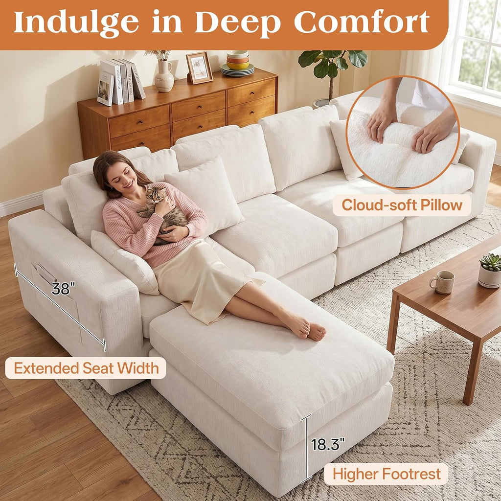 Cloud Modular U-Shaped Sectional Sofa