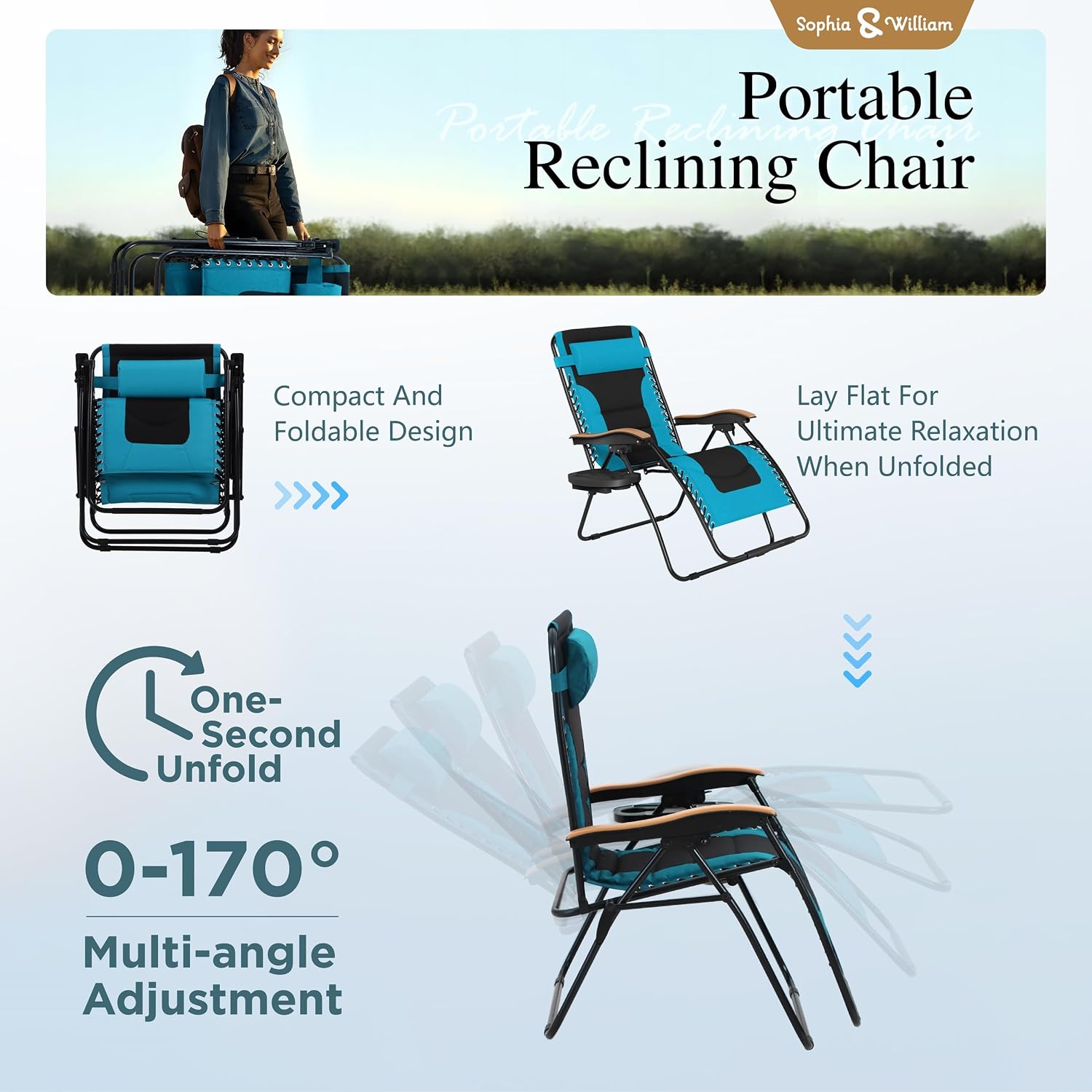 Sophia & William XXL Zero Gravity Chair