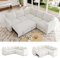 83.5" L Shaped Modular Sleeper Sofa