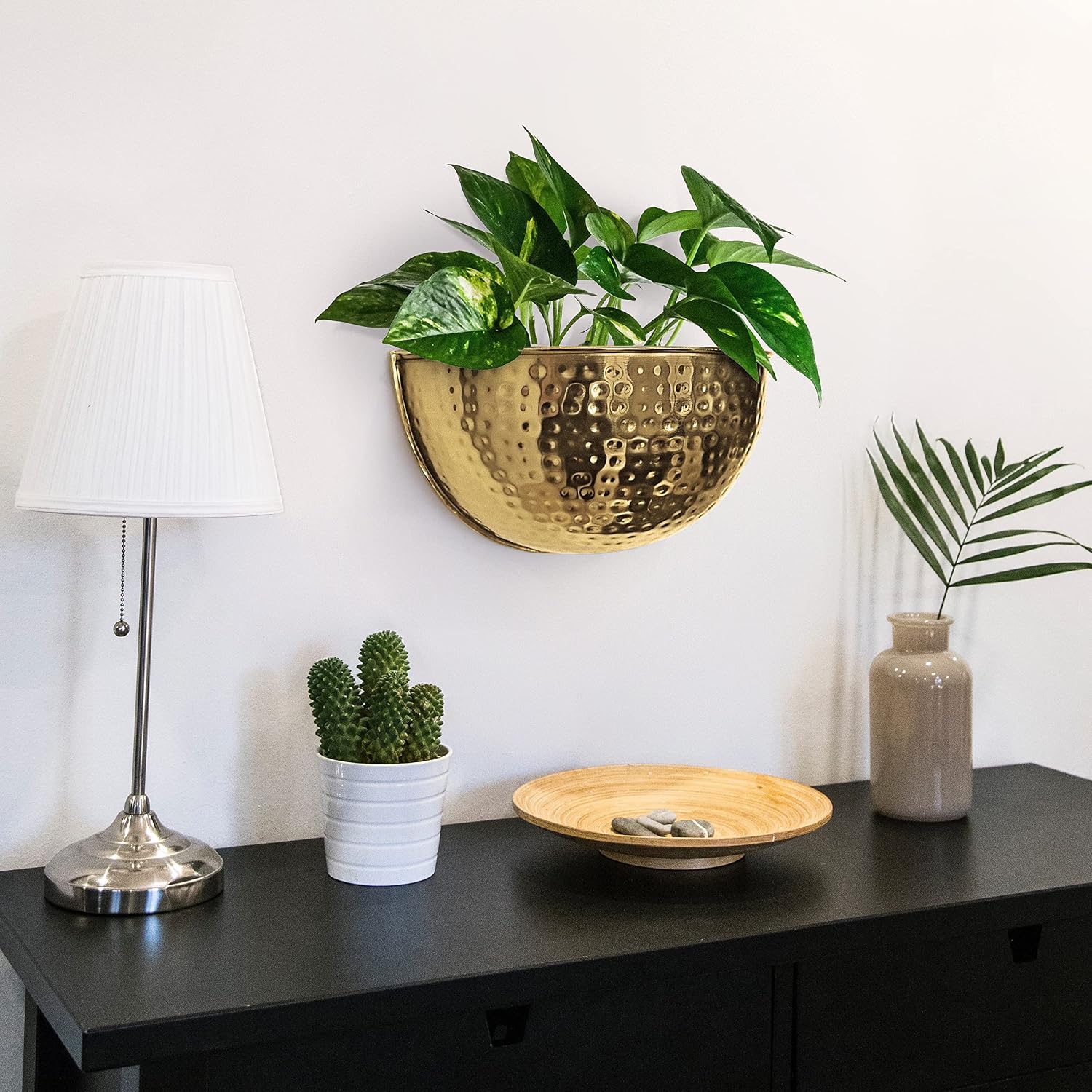 Allegorie Gold Metal Wall Planter