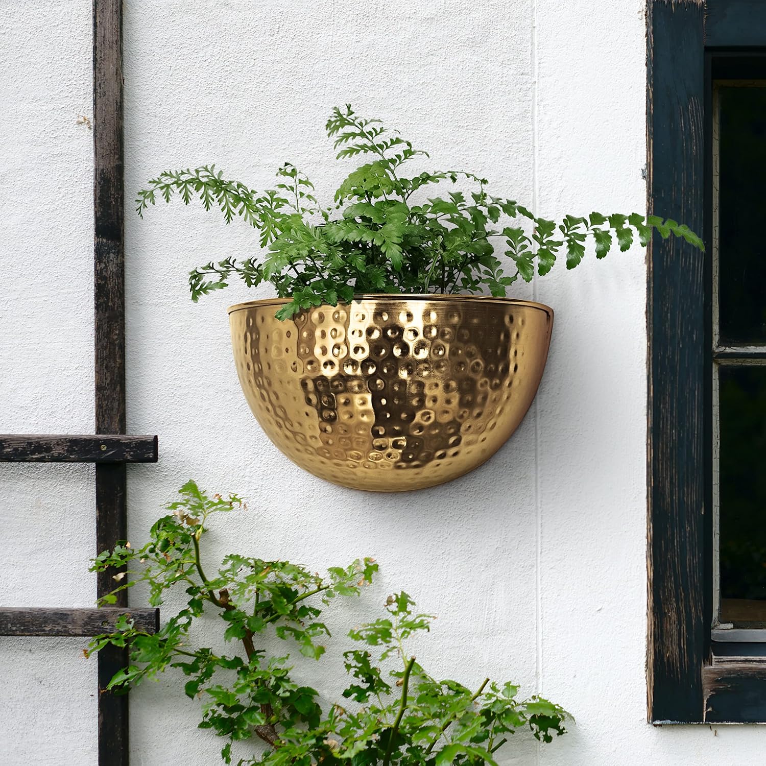 Allegorie Gold Metal Wall Planter