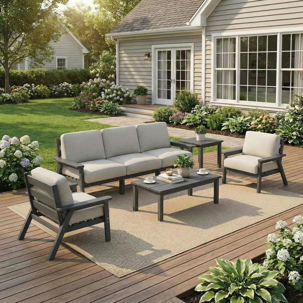 Kingdura 7-Piece HDPE Patio Sofa Set