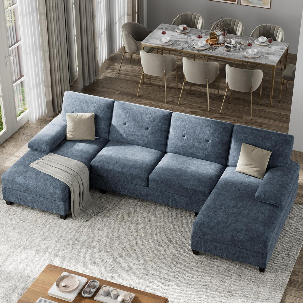Shintenchi U-Shaped 4-Seat Sectional Sofa