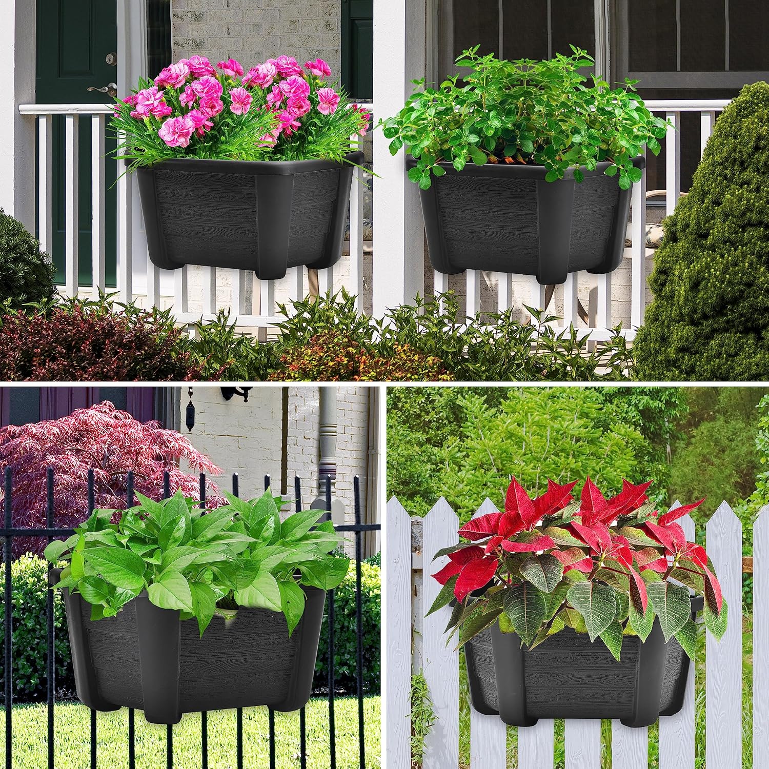 ORIMERC 8 Pack Self Watering Wall Planters